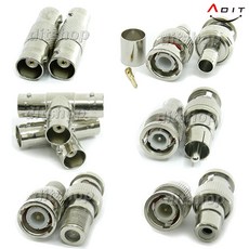 세운상가 ADIT CCTV 동축 BNC RCA RF 컨넥터 연결잭 젠더, AK0020, 1개