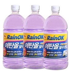 불스원 레인OK 에탄올 발수코팅 워셔액, 3개, 1.8L