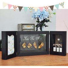 해피-베이비 네임조형액자, 블랙네임-3단, 1개