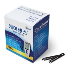 케어센스 케어센스2 혈당 측정 검사지 시험지 100매, 1개