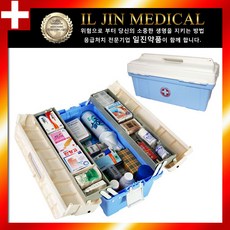 일진약품 산업용 구급함SET-내용물포함 응급 비상약품 구급상자 구급약품, 1개