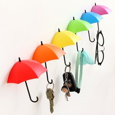 FNC 레인보우 우산 후크 잡화 걸이 3종1SET, (Warm+Cool), 1개
