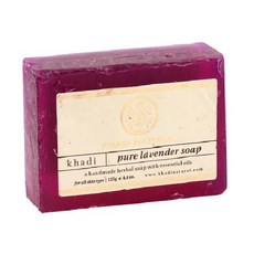 카디내추럴 Khadi Natura 인도 천연 수제 카디비누 Herbal Pure Lavender Soap-퓨어라벤더비누 클렌징 비누, 125g, 1개