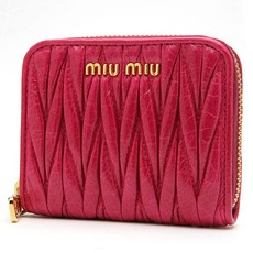[QR인증] 미우미우 여성용 동전지갑 5MM268 MATELASSE' LUX FUXIA