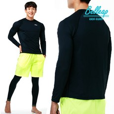 벨리프 남자 체형커버 루즈핏 래쉬가드 R0545, R0545 블랙