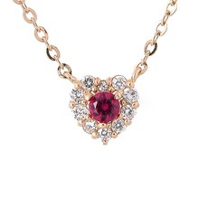 천연루비목걸이