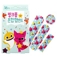 핑크퐁 밴드(혼합형), 1개, 16매입
