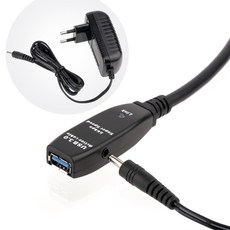 넥스트 USB3.0 리피터 케이블 + 아답터 NEXT-USB10U3PW