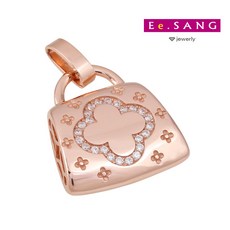 18케이포도송이유색팬던트