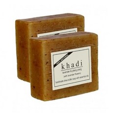 카디내추럴 Khadi Natura 인도 천연 수제 카디비누 Lavender&YlangYlang ButterSoap-라벤더버터비누 클렌징 비누, 125g, 1개
