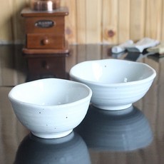 토비 수려한2 1인 공기 대접 세트, 화이트, 1개