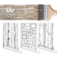 뮤럴벽지자작나무