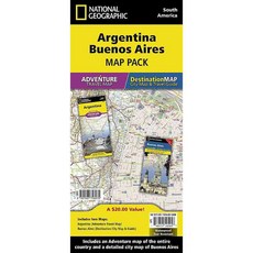 Argentina Buenos Aires Map Pack: Argentina (Adventure Travel Map) Buenos Aires (Destination City Map & Guide), Natl Geographic Society Maps