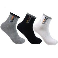 로베르토 남성 벨리 스포츠 양말 3족SET TDCS5001, TDCS5001_그레이3족