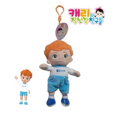 캐리와장난감친구들 캐빈 가방걸이 봉제인형, 15cm, 혼합 색상