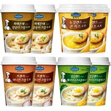 예이니종합물류 샘표 폰타나 컵수프 4종 각2개씩 한세트 (총 8개), 1세트