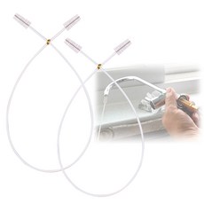 100%국내제조 하이비 정수기 세척용 듀얼 브러쉬 550mm 조리수밸브 코크세척 호스세척, 2p, (색상랜덤)