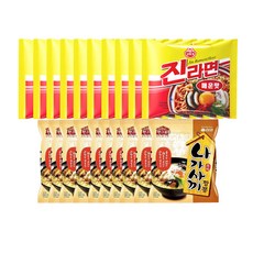 봉지)나가사끼짬뽕 10개 + 오뚜기진라면매운맛 10개, 1개