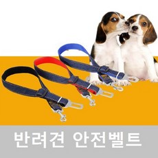 애견용품 초소형견~초대형견 차량용 안전벨트, 1.안전벨트 블랙, 1개