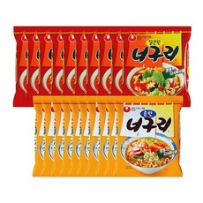 농심 너구리 순한맛 10개 + 농심 너구리 얼큰한맛 10개, 1개