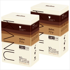 맥심 카누더블샷라떼10Tx2개, 20개, 10개입, 2개, 13.5g