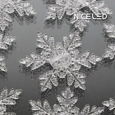 나이스엘이디 LED100구연결 트리전구 크리스마스전구 [전원잭 별도], 눈결정캡 (20ea)