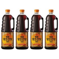 샘표 양조간장 501, 4개, 1.8L