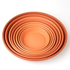 갑조네 동그라미 화분받침 원형 플라스틱 받침, 적색