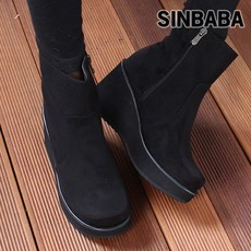 스웨이드앵클부츠