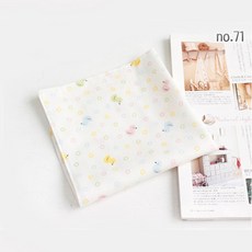 은누디자인 국내산-순면 100% 손수건. 순면 무형광원단. 어린이집 준비물