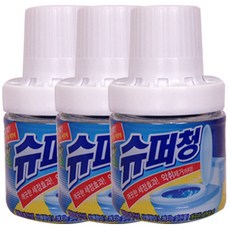 산도깨비 슈퍼청 변기세정제 병타입, 180g, 3개