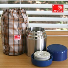 아폴로 보온도시락 (죽통 겸용) APL-485 / 직장인도시락 수험생도시락 보온죽통 보온밥통, 485ml