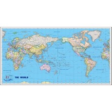 THE WORLD-세계지도-영문정치 (코팅 원지-부착용), 성지문화사