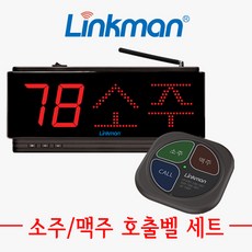 [링크맨] LM-D102CL LM-T303F 소주맥주호출벨 세트, 1개
