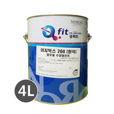 노루페인트 수성 외부용 페인트 이지텍스 200 수성페인트 4L, 조색(배송메세지에 컬러코드 입력)