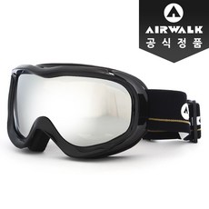에어워크 성인용 고글 AW-1200M, black silver, 1개