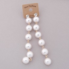 클립진주귀걸이