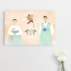전통혼례액자