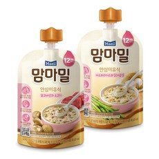 맘마밀 안심이유식 12개월 5팩+5팩혼합구성(무료배송) 이유식, 10개, 아스파라거스와 닭가슴살 5팩+표고버섯과 소고기 5팩