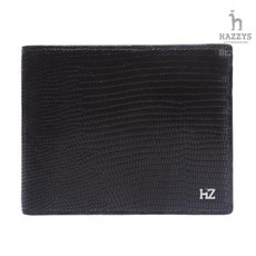 헤지스브라운로고패턴가죽중지갑