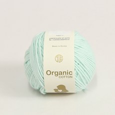 [앵콜스] 아가 오가닉코튼실 30g AGA Organic Cotton 유기농 면사 오가닉실 뜨개실 아기옷 아기양말 모자, 28 파스텔연민트, 1개