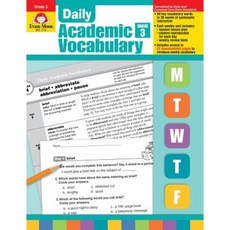 Daily Academic Vocabulary Grade 3 [With Transparencies]:, Evan-Moor Educational Publishe