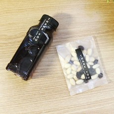 다인 블랙땡큐직사각스티커[5매_1.4x7cm], 블랙