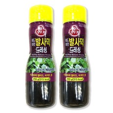 예이니종합물류 오뚜기 레드와인 발사믹드레싱 2개(210g*2개)샐러드연겨자 요리양념소스 발사믹드레싱 액상소스 샐러드, 210g, 2개