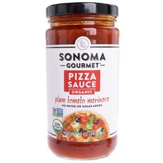 Sonoma Gourmet 오가닉 피자 소스 플럼 토마토 마리나라, 340g, 1개