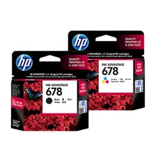 HP 678 잉크 검정+컬러 세트 HP3545 HP4645 HP2545 HP3540, 검정(CZ107AA)+컬러(CZ108AA), 1세트