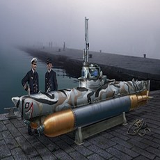 ITALERI 35 U-BOOT BIBER 프라모델 잠수함