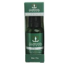 클럽맨 비어드 앤 타투 오일, 1개, 30ml