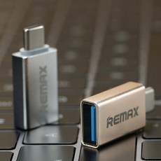 리맥스 수퍼 커넥션 C타입 TO USB OTG 젠더, 골드, 1개, 1.2cm