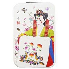 라베끄 한국전통여인 콤팩트손거울 여자외국인친구선물 한국기념품 공예품 Korean style, 신부(Bride), 1개